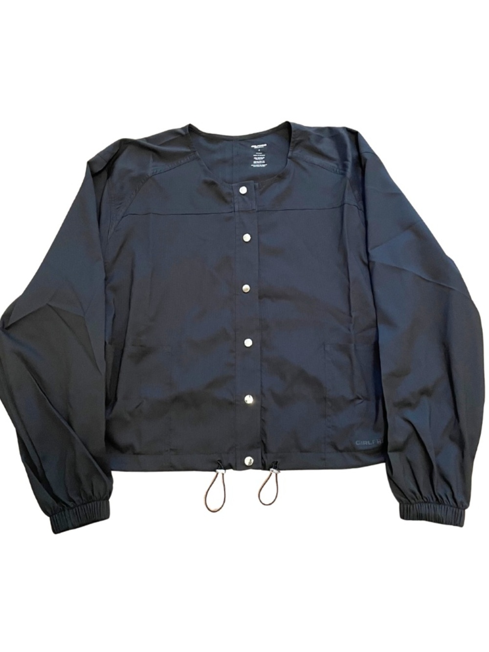 Girlfriend Collective Black Cropped Jacket #2022-JB-SM